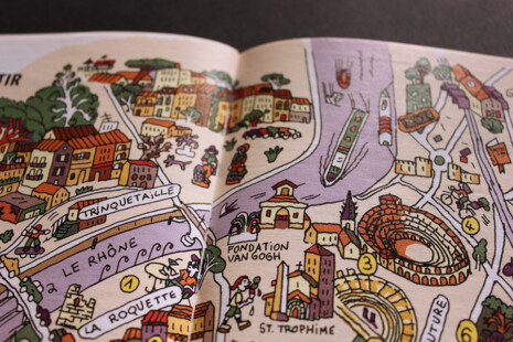 Zoom carte de Arles-illustration Léonore EQUOY. LPI n°381, 2021