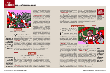 Rubrique arrêts-marquants du °390, 2021, illustration EQUOY Léonore