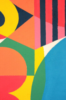 Detail, fresque, collaboration Léonore Equoy et Alexis Grasset, Nimes, 2022