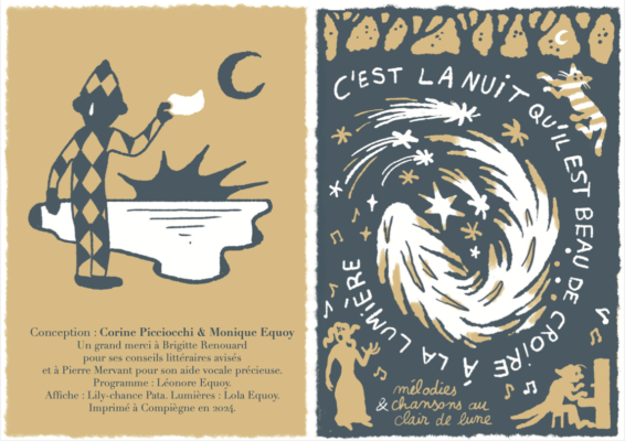Couverture de programme du spectacle conçu et interprété par Monique Equoy et Corine Picciocchi