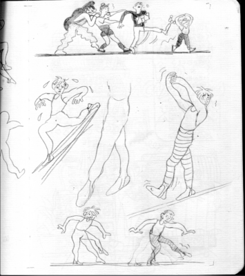 Croquis de recherches, Léonore Equoy