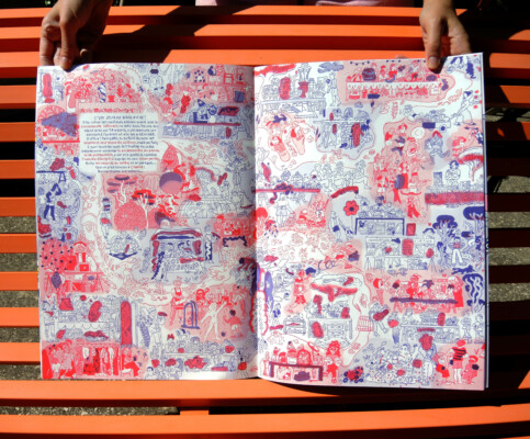 Cherche et trouve à la brocante, A2,  risographie, 2024,