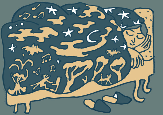 Illustration réalisée pour le programme du spectacle conçu et interprété par Monique Equoy et Corine Picciocchi