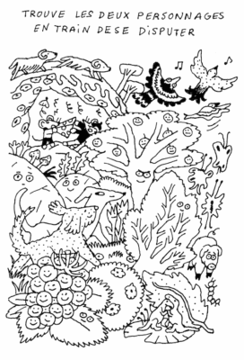 Cherche et trouve dans le fanzine chasse au trésors diffusé pendant le festival Fumetti 2022