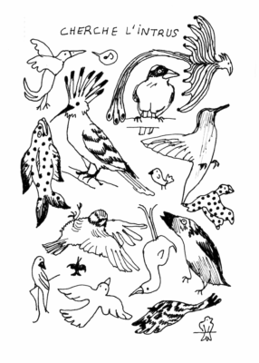 Cherche l'intrus dans le fanzine chasse au trésors diffusé pendant le festival Fumetti 2022