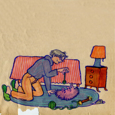 Feutre à alcool et vieux papier