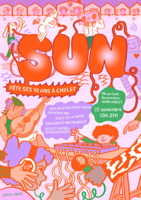Affiche réalisée pour les 30 ans de la radio Le Son Unique célébrés à Cholet