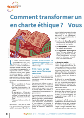 La lettre des conservatoires 2025